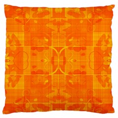 Orange Peel Abstract Batik Pattern Standard Flano Cushion Case (two Sides) by SpinnyChairDesigns