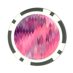 Pink Purple Diamond Pattern Poker Chip Card Guard (10 Pack) by SpinnyChairDesigns