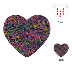 Colorful Bohemian Mosaic Pattern Playing Cards Single Design (heart) by SpinnyChairDesigns