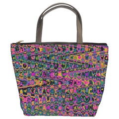 Colorful Bohemian Mosaic Pattern Bucket Bag by SpinnyChairDesigns