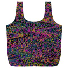 Colorful Bohemian Mosaic Pattern Full Print Recycle Bag (xxxl) by SpinnyChairDesigns