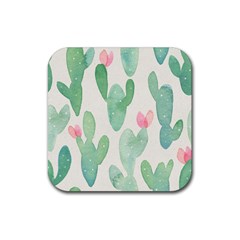 Photography-backdrops-for-baby-pictures-cactus-photo-studio-background-for-birthday-shower-xt-5654 Rubber Coaster (square)  by Sobalvarro