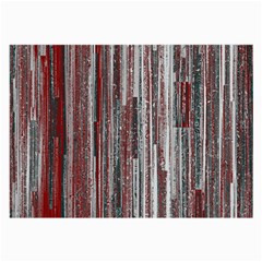 Abstract Grunge Stripes Red White Green Large Glasses Cloth (2 Sides) by SpinnyChairDesigns