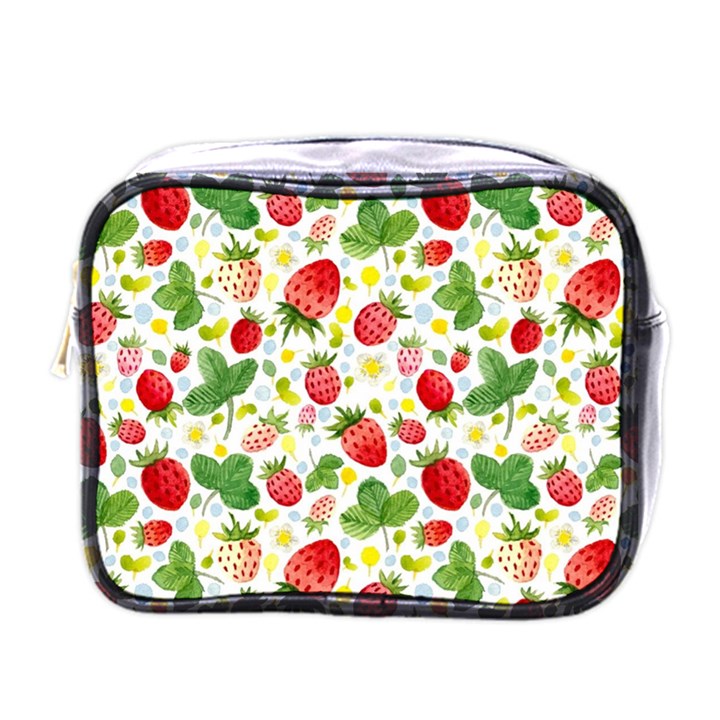 Huayi-vinyl-backdrops-for-photography-strawberry-wall-decoration-photo-backdrop-background-baby-show Mini Toiletries Bag (One Side)