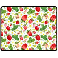 Huayi-vinyl-backdrops-for-photography-strawberry-wall-decoration-photo-backdrop-background-baby-show Double Sided Fleece Blanket (medium)  by Sobalvarro