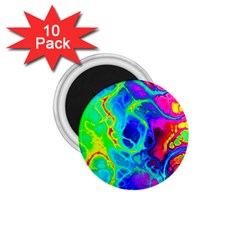 Abstract Art Tie Dye Rainbow 1 75  Magnets (10 Pack)  by SpinnyChairDesigns