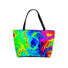 Abstract Art Tie Dye Rainbow Classic Shoulder Handbag by SpinnyChairDesigns