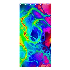 Abstract Art Tie Dye Rainbow Shower Curtain 36  X 72  (stall)  by SpinnyChairDesigns