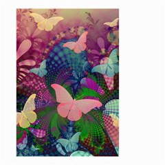 Butterfly Garden Art Small Garden Flag (two Sides) by SpinnyChairDesigns