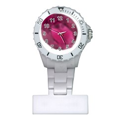 Fun Fuschia Plastic Nurses Watch by Janetaudreywilson