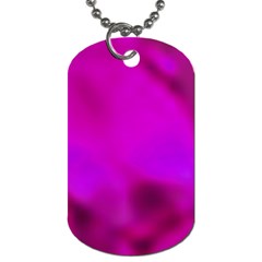 Fun Fuschia Dog Tag (one Side) by Janetaudreywilson