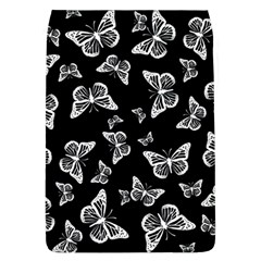 Black And White Butterfly Pattern Removable Flap Cover (l) by SpinnyChairDesigns