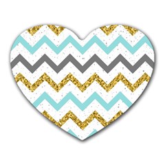 Chevron  Heart Mousepads by Sobalvarro