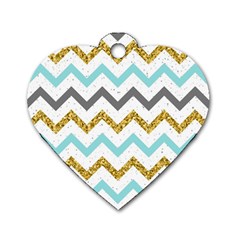 Chevron  Dog Tag Heart (one Side) by Sobalvarro