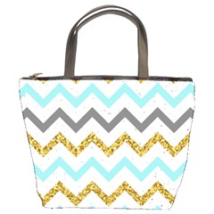 Chevron  Bucket Bag by Sobalvarro