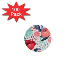 Floral  1  Mini Buttons (100 Pack)  by Sobalvarro