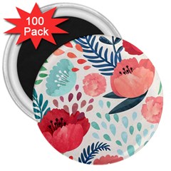 Floral  3  Magnets (100 Pack) by Sobalvarro