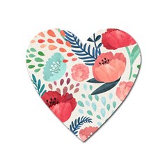 Floral  Heart Magnet by Sobalvarro