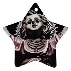Angel Crying Blood Dark Style Poster Ornament (star) by dflcprintsclothing
