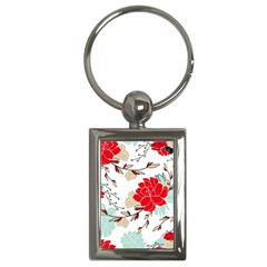 Floral Pattern  Key Chain (rectangle) by Sobalvarro