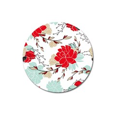 Floral Pattern  Magnet 3  (round) by Sobalvarro