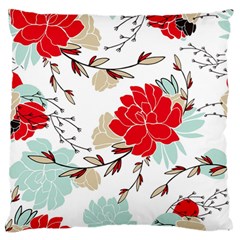 Floral Pattern  Standard Flano Cushion Case (two Sides) by Sobalvarro