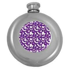 Halloween  Round Hip Flask (5 Oz) by Sobalvarro