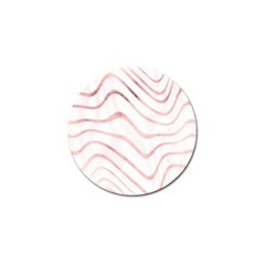 Pink Abstract Stripes on White Golf Ball Marker (10 pack)