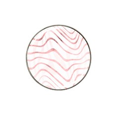 Pink Abstract Stripes on White Hat Clip Ball Marker (10 pack)