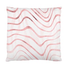 Pink Abstract Stripes on White Standard Cushion Case (Two Sides)