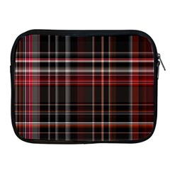 Red Black White Plaid Stripes Apple Ipad 2/3/4 Zipper Cases by SpinnyChairDesigns