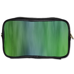 Green Blue Gradient Batik Toiletries Bag (one Side) by SpinnyChairDesigns