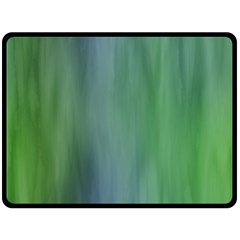 Green Blue Gradient Batik Fleece Blanket (large)  by SpinnyChairDesigns