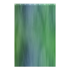 Green Blue Gradient Batik Shower Curtain 48  X 72  (small)  by SpinnyChairDesigns