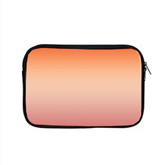 Vermilion Coral Sunset Gradient Ombre Apple Macbook Pro 15  Zipper Case by SpinnyChairDesigns