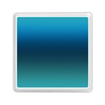 Blue Teal Green Gradient Ombre Colors Memory Card Reader (Square) Front