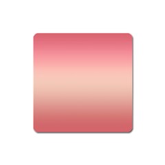 Pink Blush Gradient Ombre Colors Square Magnet by SpinnyChairDesigns