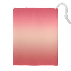 Pink Blush Gradient Ombre Colors Drawstring Pouch (4xl) by SpinnyChairDesigns