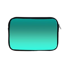 Teal Turquoise Green Gradient Ombre Apple Ipad Mini Zipper Cases by SpinnyChairDesigns