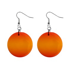 Red Orange Gradient Ombre Colored Mini Button Earrings by SpinnyChairDesigns