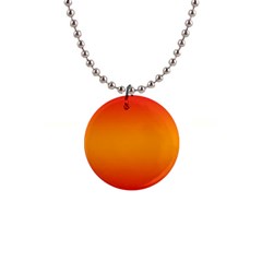 Red Orange Gradient Ombre Colored 1  Button Necklace by SpinnyChairDesigns