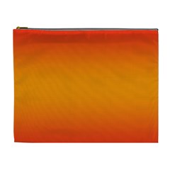 Red Orange Gradient Ombre Colored Cosmetic Bag (xl) by SpinnyChairDesigns