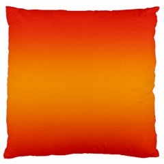Red Orange Gradient Ombre Colored Standard Flano Cushion Case (one Side) by SpinnyChairDesigns
