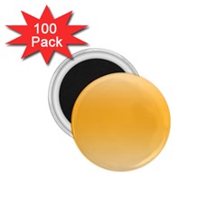 Saffron Yellow And Cream Gradient Ombre Color 1 75  Magnets (100 Pack)  by SpinnyChairDesigns