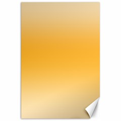 Saffron Yellow And Cream Gradient Ombre Color Canvas 20  X 30  by SpinnyChairDesigns