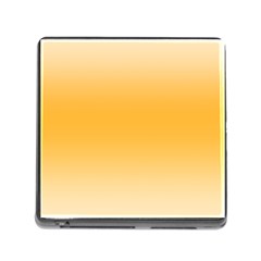 Saffron Yellow And Cream Gradient Ombre Color Memory Card Reader (square 5 Slot) by SpinnyChairDesigns