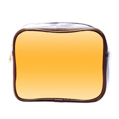 Saffron Yellow And Cream Gradient Ombre Color Mini Toiletries Bag (one Side) by SpinnyChairDesigns