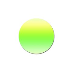 Lemon Yellow And Lime Green Gradient Ombre Color Golf Ball Marker by SpinnyChairDesigns