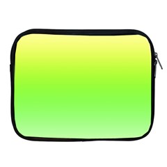 Lemon Yellow And Lime Green Gradient Ombre Color Apple Ipad 2/3/4 Zipper Cases by SpinnyChairDesigns