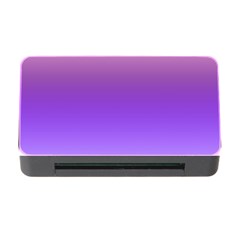 Plum And Violet Purple Gradient Ombre Color Memory Card Reader With Cf by SpinnyChairDesigns